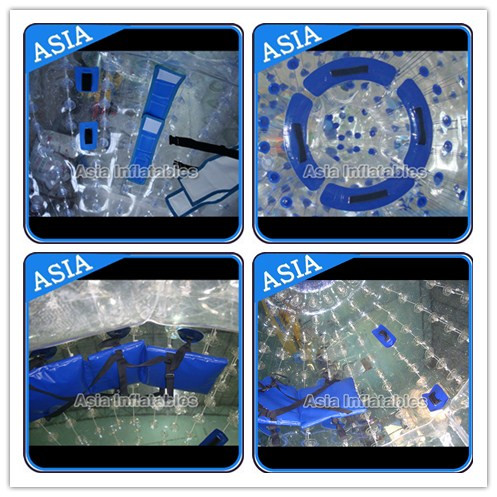 1.0mm PVC Inflatable Zorb Ball With One Entrance and Plug