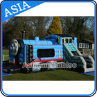 Inflatable Choo Choo Train Tunnel Moonwalk Games For Kids Party Sports