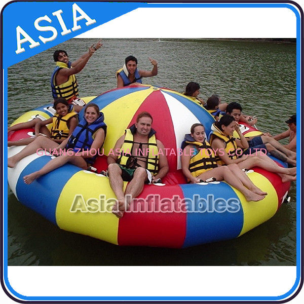 Fireproof 3m Inflatable Disco Boat With 8 Seats Pvc Inflatable Water Games