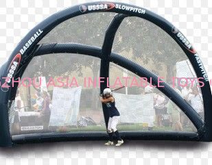 Inflatable sports fense net
