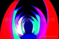 Colorful Inflatable Cone Light With Taffeta Fabric LED Decoration Light