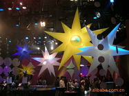Colorful Inflatable Lighting Star With 2 Meters LED Decoration Light