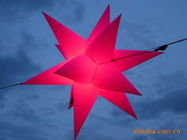 Color Star Inflatable Lighting With Red  For Christmas Decoration