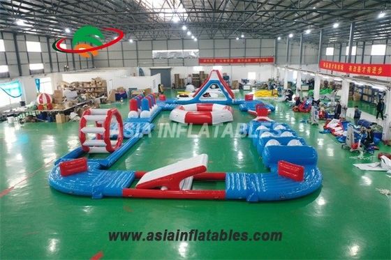 Drukowane logo Mobile 20 X15M Inflatable Aquatic Sport Park